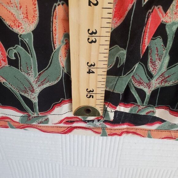 Rainbow Jo Womens Sarong Wrap Maxi‎ Skirt Floral Tropical Beachy Rayon One Size - Picture 3 of 7